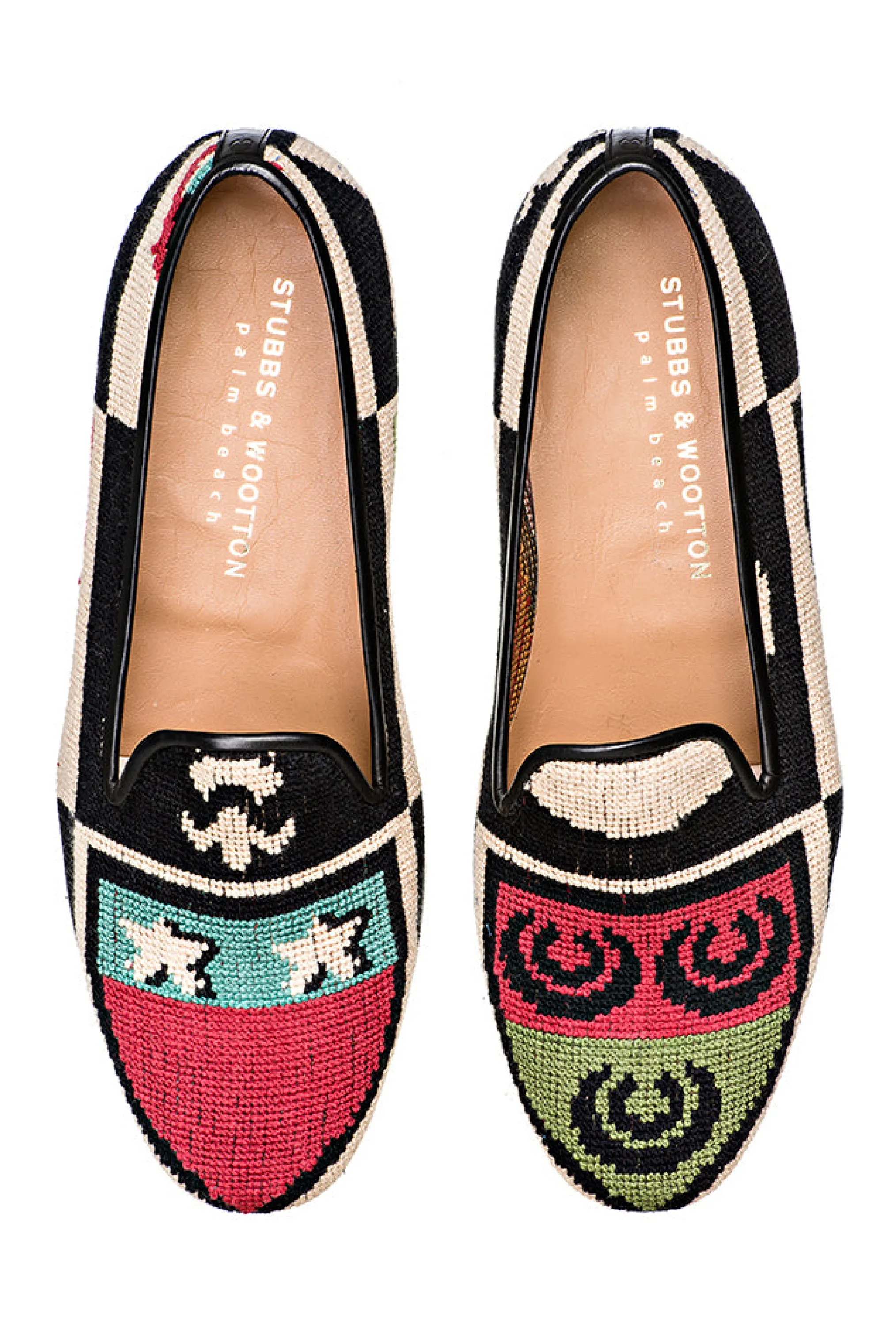 Crest Color Needlepoint Slipper (Women)