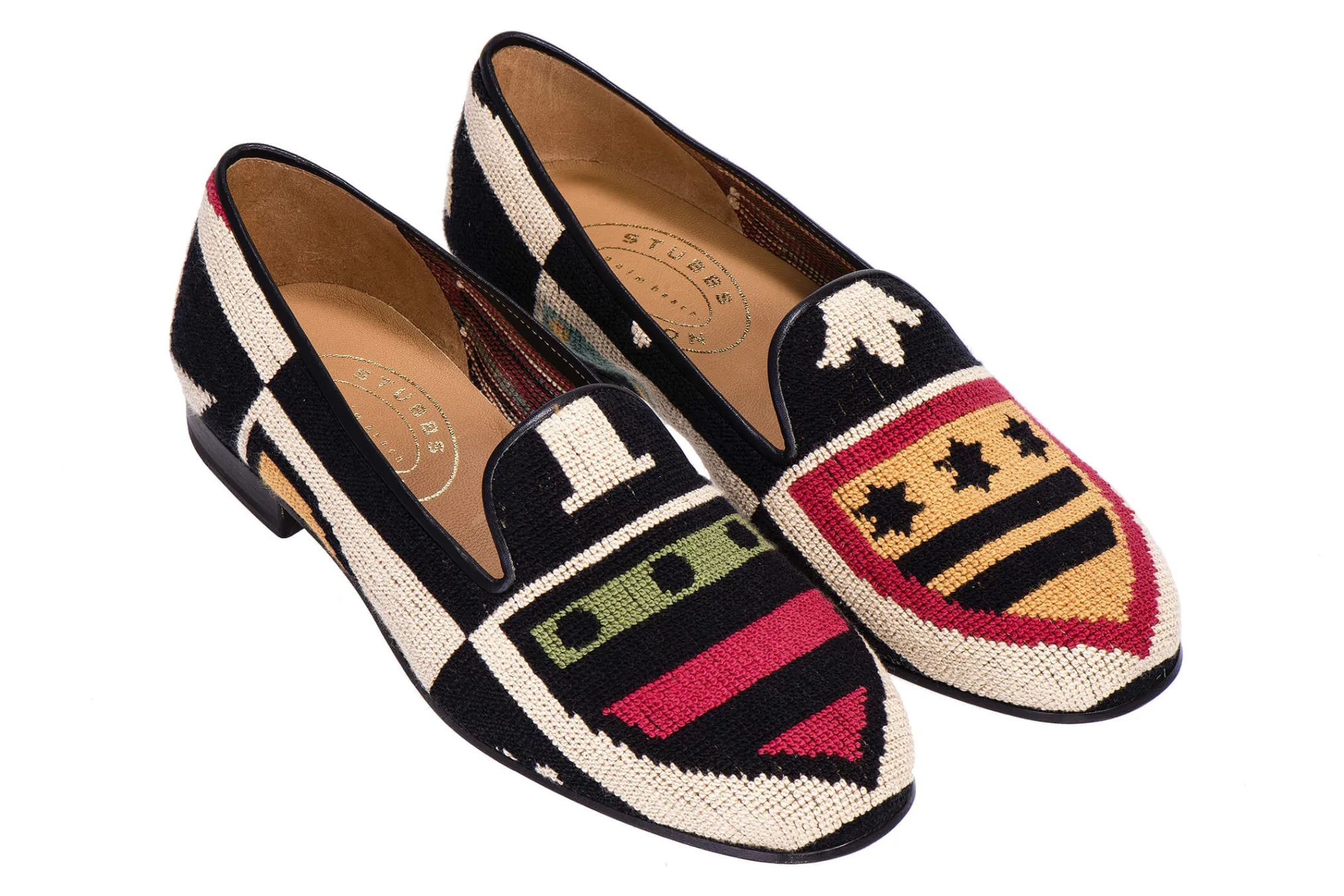 Crest Color Needlepoint Slipper (Women)